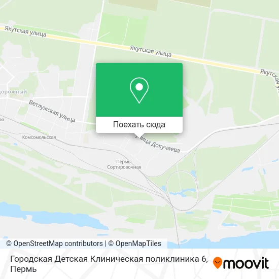 Карта Городская Детская Клиническая поликлиника 6