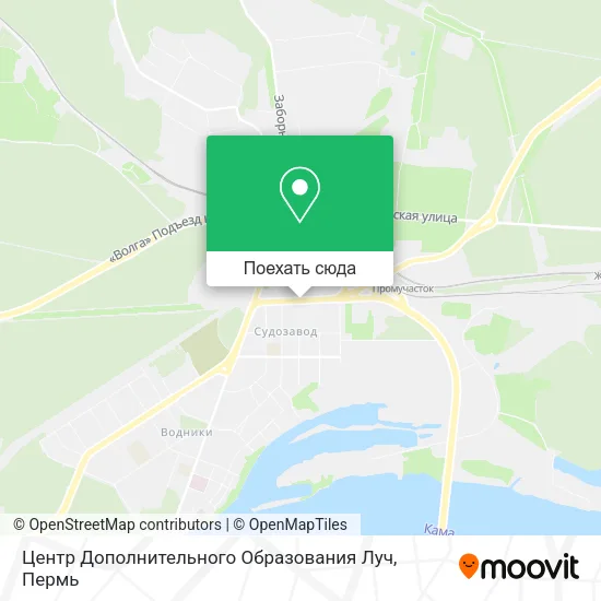 Карта Центр Дополнительного Образования Луч
