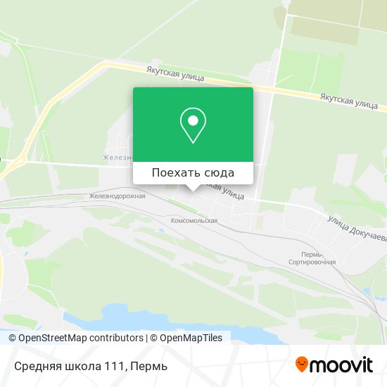 Карта Средняя школа 111