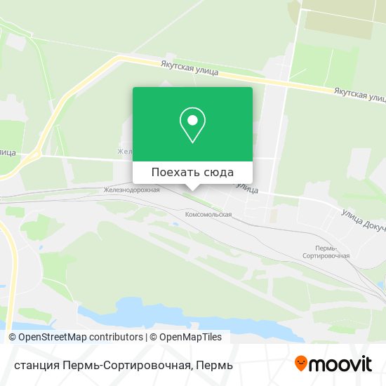 Карта станция Пермь-Сортировочная