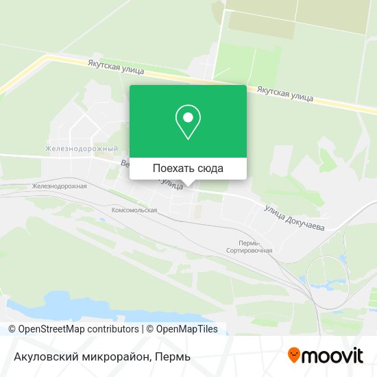 Карта Акуловский микрорайон