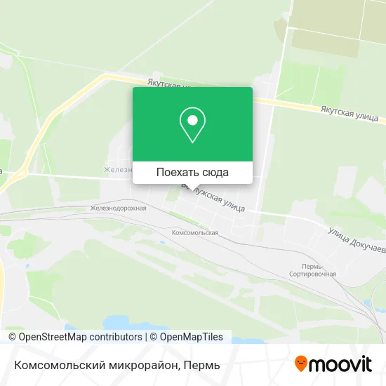 Карта Комсомольский микрорайон