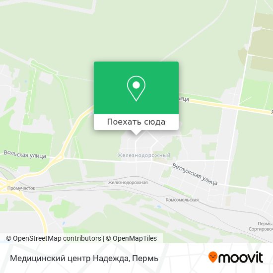 Карта Медицинский центр Надежда