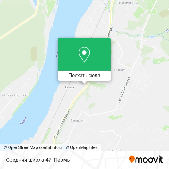 Карта Средняя школа 47