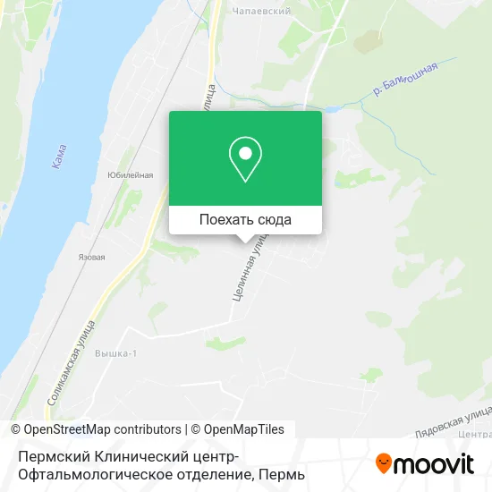 Карта Пермский Клинический центр-Офтальмологическое отделение