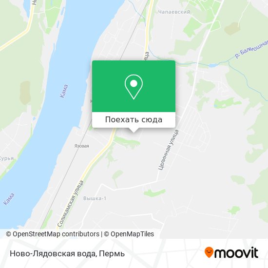 Карта Ново-Лядовская вода