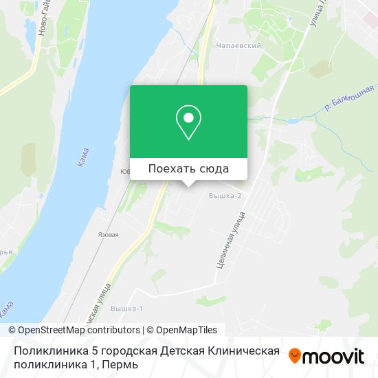 Карта Поликлиника 5 городская Детская Клиническая поликлиника 1