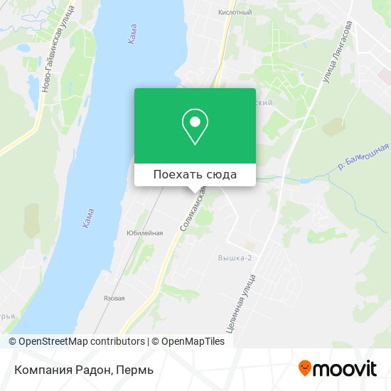 Карта Компания Радон