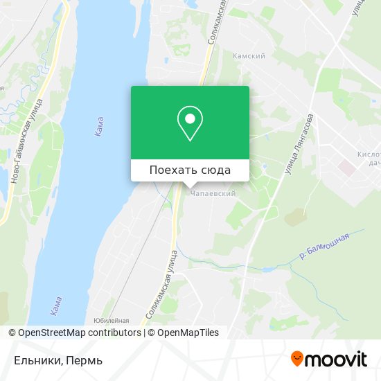 Карта Ельники