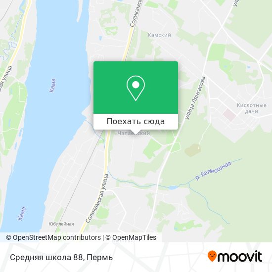 Карта Средняя школа 88