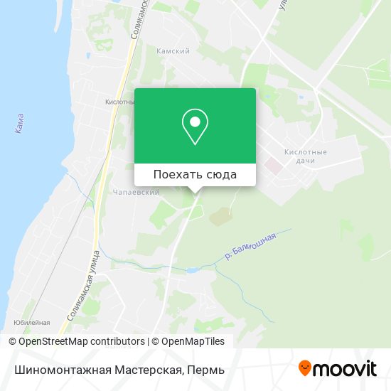 Карта Шиномонтажная Мастерская