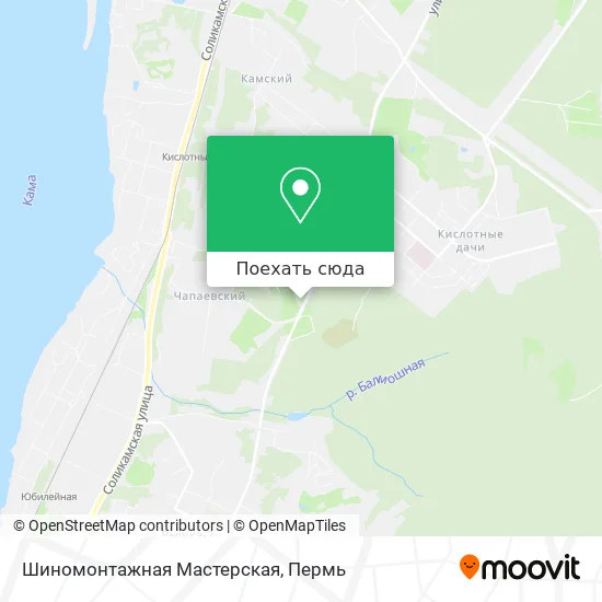 Карта Шиномонтажная Мастерская