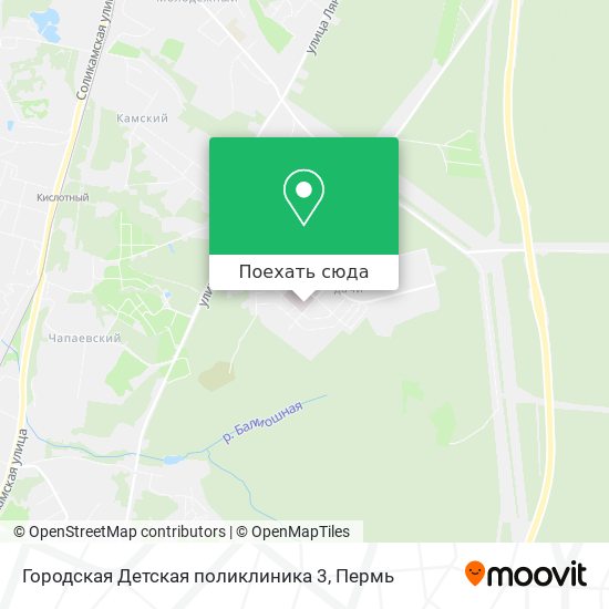 Карта Городская Детская поликлиника 3