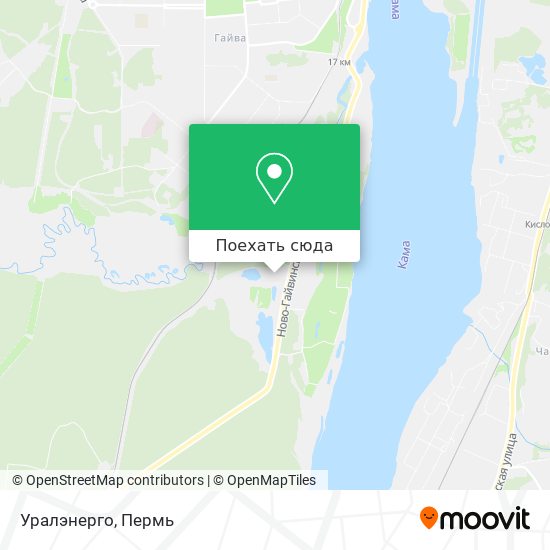Карта Уралэнерго