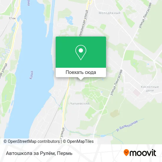 Карта Автошкола за Рулём