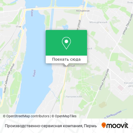 Карта Производственно-сервисная компания