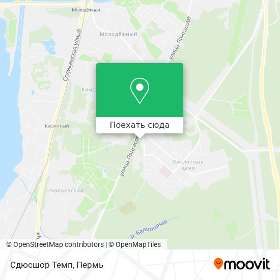 Карта Сдюсшор Темп