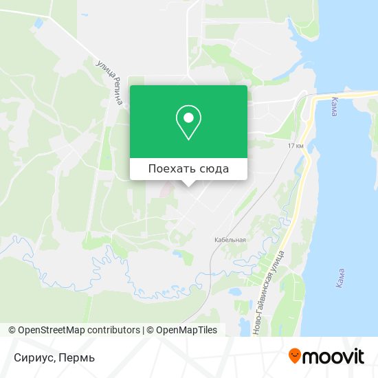 Карта Сириус