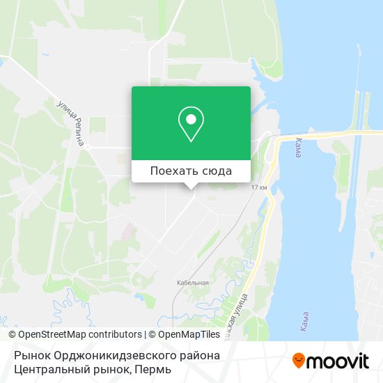 Карта Рынок Орджоникидзевского района Центральный рынок