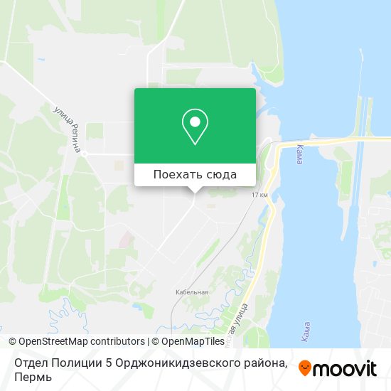 Карта Отдел Полиции 5 Орджоникидзевского района