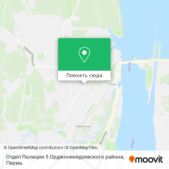 Карта Отдел Полиции 5 Орджоникидзевского района
