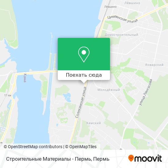 Карта Строительные Материалы - Пермь