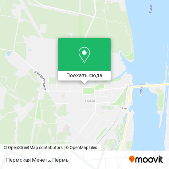 Карта Пермская Мечеть