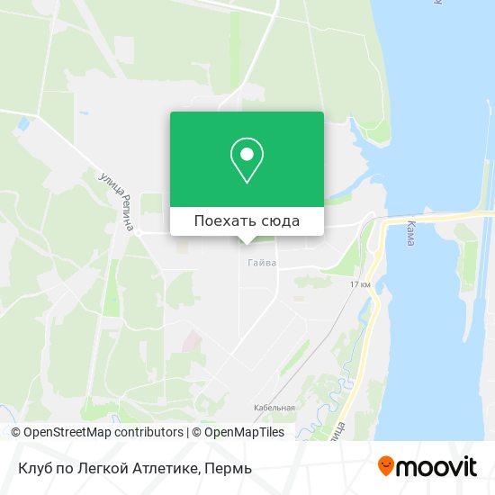 Карта Клуб по Легкой Атлетике