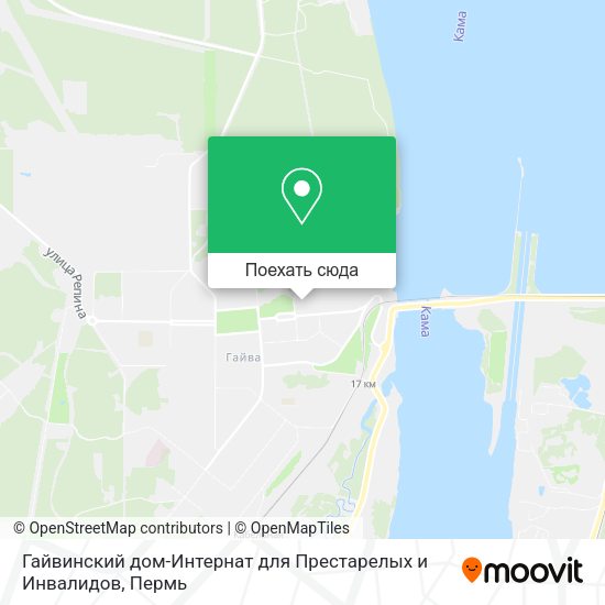 Карта Гайвинский дом-Интернат для Престарелых и Инвалидов