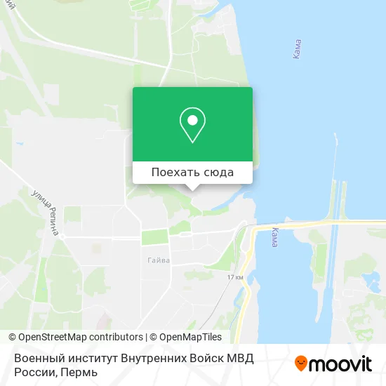 Карта Военный институт Внутренних Войск МВД России