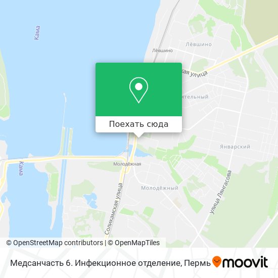 Карта Медсанчасть 6. Инфекционное отделение