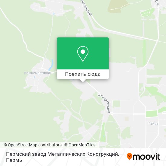Карта Пермский завод Металлических Конструкций