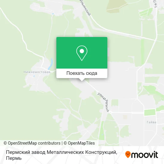 Карта Пермский завод Металлических Конструкций