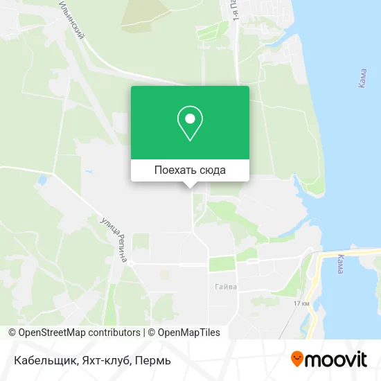 Карта Кабельщик, Яхт-клуб