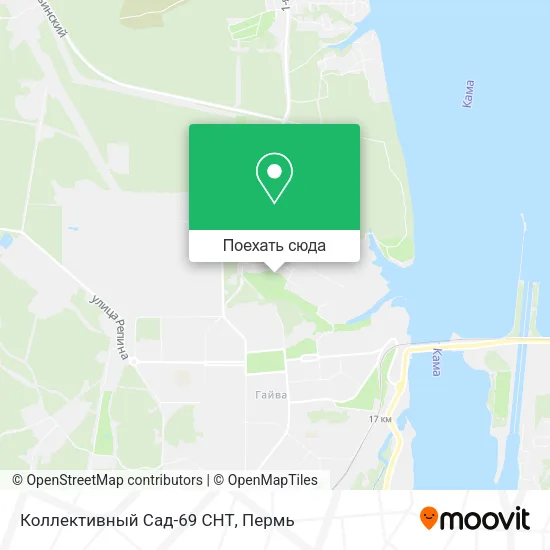 Карта Коллективный Сад-69 СНТ