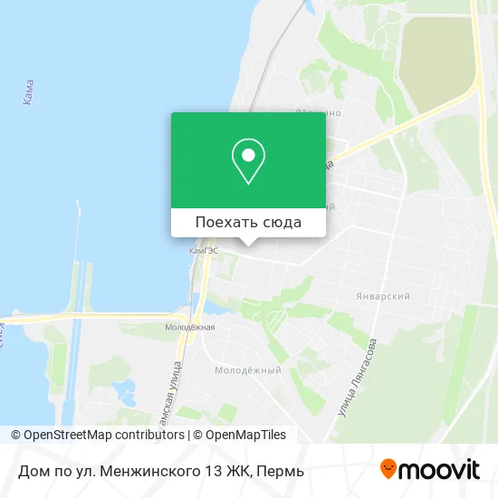 Карта Дом по ул. Менжинского 13 ЖК