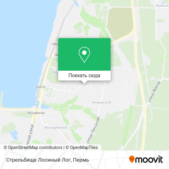Карта Стрельбище Лосиный Лог
