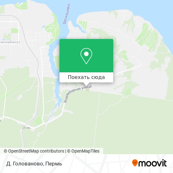 Карта Д. Голованово