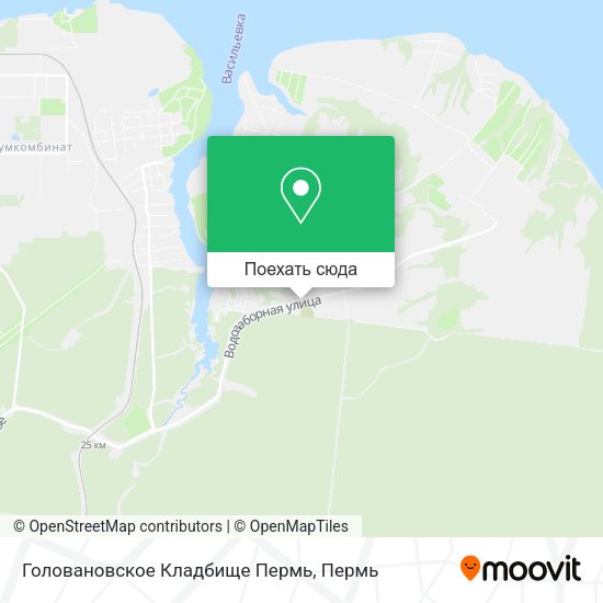 Карта Головановское Кладбище Пермь