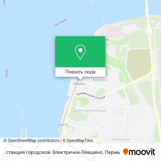 Карта станция городской Электрички-Лёвшино