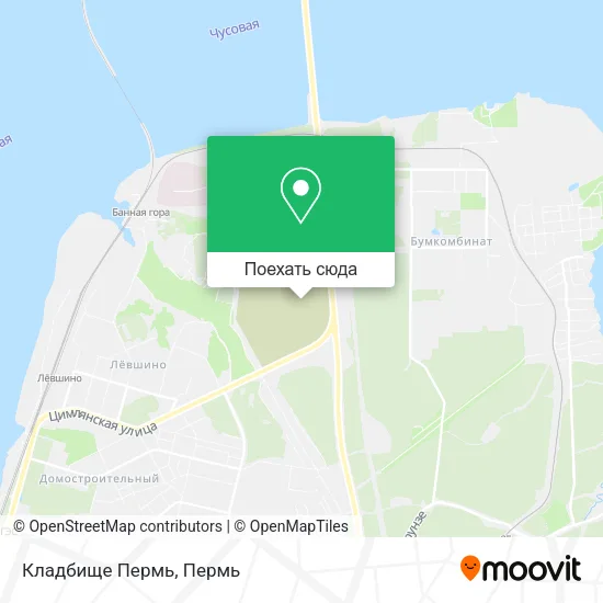 Карта Кладбище Пермь