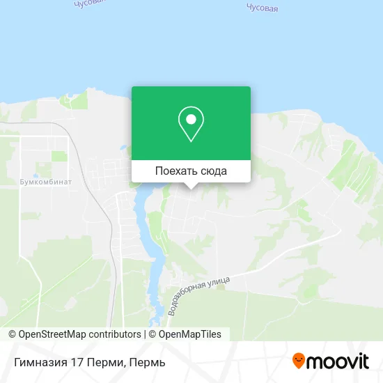 Карта Гимназия 17 Перми