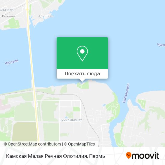 Карта Камская Малая Речная Флотилия