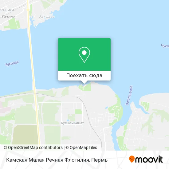 Карта Камская Малая Речная Флотилия