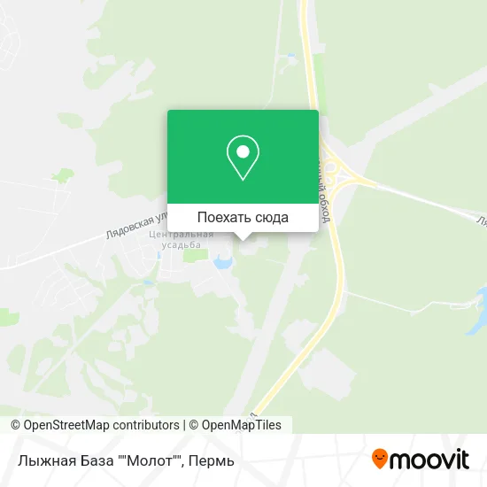 Карта Лыжная База ""Молот""