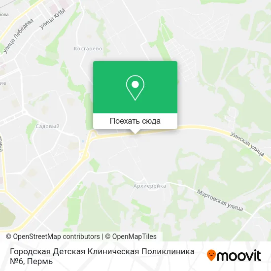 Карта Городская Детская Клиническая Поликлиника №6