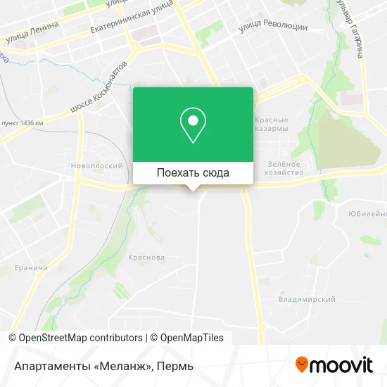 Карта Апартаменты «Меланж»
