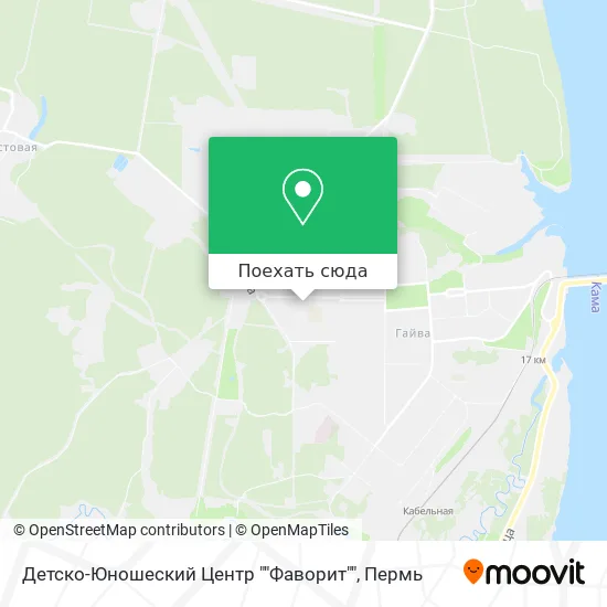 Карта Детско-Юношеский Центр ""Фаворит""