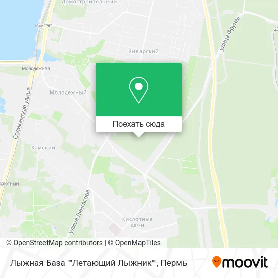 Карта Лыжная База ""Летающий Лыжник""