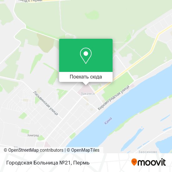 Карта Городская Больница №21